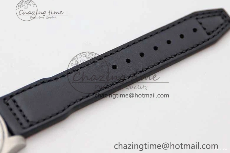 MIROTIME 0311 Vibrant Mark XVIII IW327001 SS M+F 1:1 Best Edition Black Dial on Black Leather Strap A 7055
